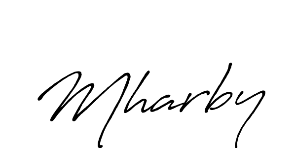 Create a beautiful signature design for name Mharby. With this signature (Antro_Vectra_Bolder) fonts, you can make a handwritten signature for free. Mharby signature style 7 images and pictures png