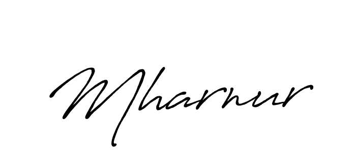 Make a beautiful signature design for name Mharnur. With this signature (Antro_Vectra_Bolder) style, you can create a handwritten signature for free. Mharnur signature style 7 images and pictures png