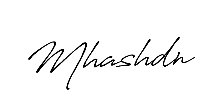 Make a beautiful signature design for name Mhashdn. With this signature (Antro_Vectra_Bolder) style, you can create a handwritten signature for free. Mhashdn signature style 7 images and pictures png