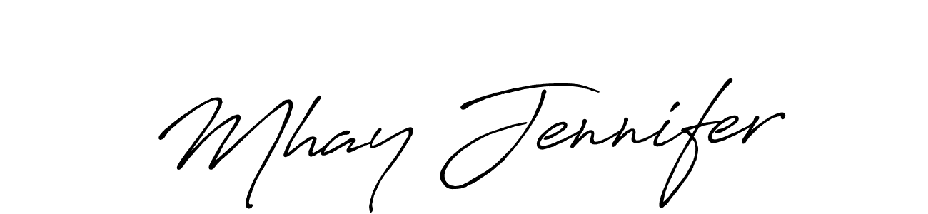 Make a beautiful signature design for name Mhay Jennifer. Use this online signature maker to create a handwritten signature for free. Mhay Jennifer signature style 7 images and pictures png