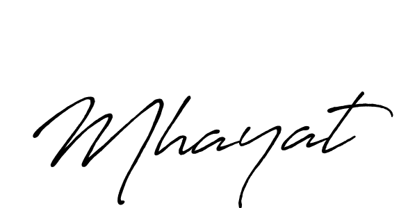 Create a beautiful signature design for name Mhayat. With this signature (Antro_Vectra_Bolder) fonts, you can make a handwritten signature for free. Mhayat signature style 7 images and pictures png