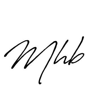 How to make Mhb signature? Antro_Vectra_Bolder is a professional autograph style. Create handwritten signature for Mhb name. Mhb signature style 7 images and pictures png