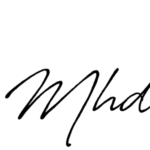 Also we have Mhd name is the best signature style. Create professional handwritten signature collection using Antro_Vectra_Bolder autograph style. Mhd signature style 7 images and pictures png