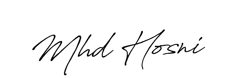 How to make Mhd Hosni signature? Antro_Vectra_Bolder is a professional autograph style. Create handwritten signature for Mhd Hosni name. Mhd Hosni signature style 7 images and pictures png