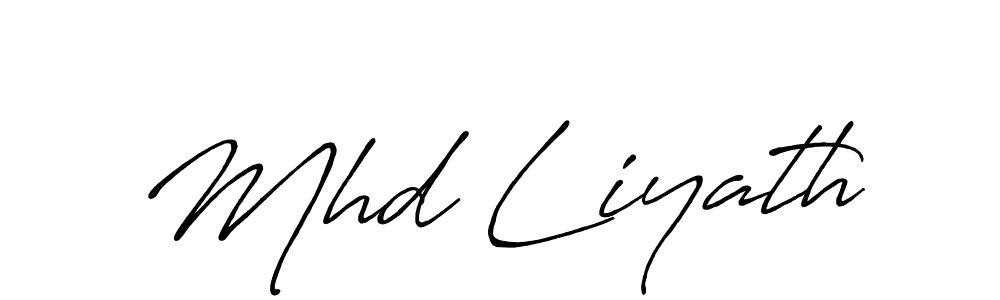 It looks lik you need a new signature style for name Mhd Liyath. Design unique handwritten (Antro_Vectra_Bolder) signature with our free signature maker in just a few clicks. Mhd Liyath signature style 7 images and pictures png