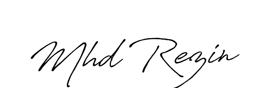 Once you've used our free online signature maker to create your best signature Antro_Vectra_Bolder style, it's time to enjoy all of the benefits that Mhd Rezin name signing documents. Mhd Rezin signature style 7 images and pictures png