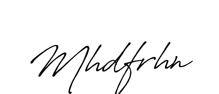 Make a beautiful signature design for name Mhdfrhn. With this signature (Antro_Vectra_Bolder) style, you can create a handwritten signature for free. Mhdfrhn signature style 7 images and pictures png