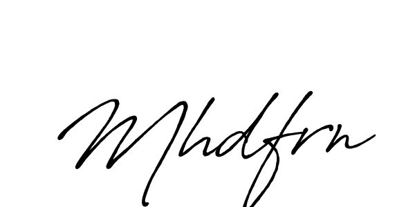 It looks lik you need a new signature style for name Mhdfrn. Design unique handwritten (Antro_Vectra_Bolder) signature with our free signature maker in just a few clicks. Mhdfrn signature style 7 images and pictures png