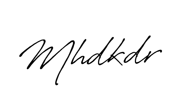 How to make Mhdkdr name signature. Use Antro_Vectra_Bolder style for creating short signs online. This is the latest handwritten sign. Mhdkdr signature style 7 images and pictures png