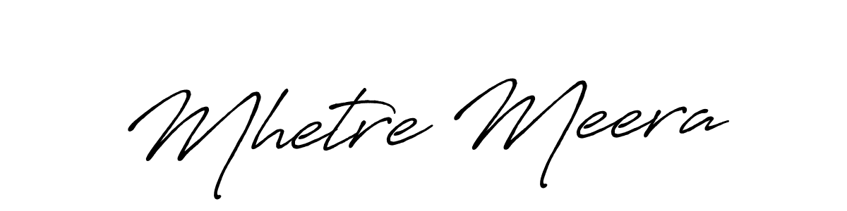 You can use this online signature creator to create a handwritten signature for the name Mhetre Meera. This is the best online autograph maker. Mhetre Meera signature style 7 images and pictures png