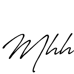 Similarly Antro_Vectra_Bolder is the best handwritten signature design. Signature creator online .You can use it as an online autograph creator for name Mhh. Mhh signature style 7 images and pictures png