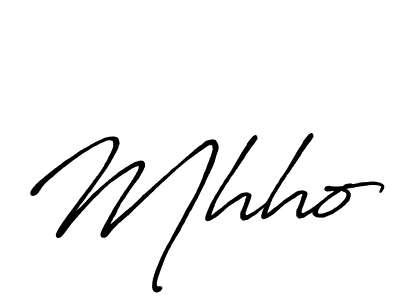 Mhho stylish signature style. Best Handwritten Sign (Antro_Vectra_Bolder) for my name. Handwritten Signature Collection Ideas for my name Mhho. Mhho signature style 7 images and pictures png