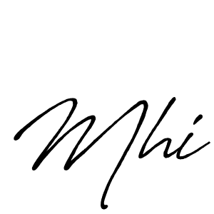 How to make Mhi name signature. Use Antro_Vectra_Bolder style for creating short signs online. This is the latest handwritten sign. Mhi signature style 7 images and pictures png