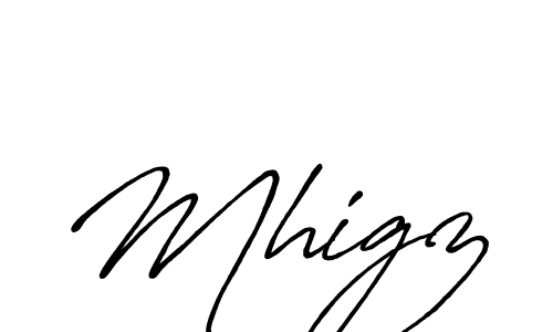 Also You can easily find your signature by using the search form. We will create Mhigz name handwritten signature images for you free of cost using Antro_Vectra_Bolder sign style. Mhigz signature style 7 images and pictures png