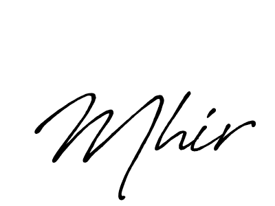 Once you've used our free online signature maker to create your best signature Antro_Vectra_Bolder style, it's time to enjoy all of the benefits that Mhir name signing documents. Mhir signature style 7 images and pictures png