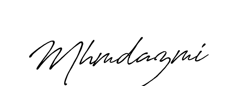 Create a beautiful signature design for name Mhmdazmi. With this signature (Antro_Vectra_Bolder) fonts, you can make a handwritten signature for free. Mhmdazmi signature style 7 images and pictures png