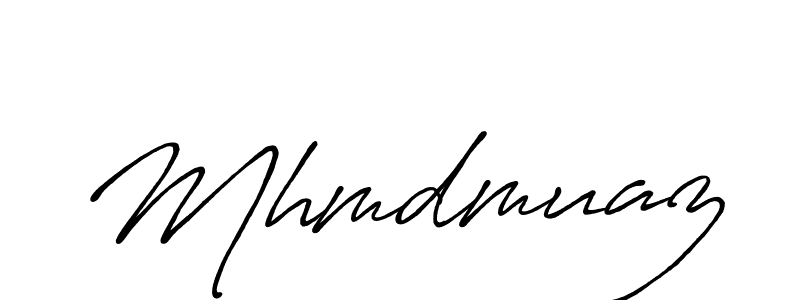 Also we have Mhmdmuaz name is the best signature style. Create professional handwritten signature collection using Antro_Vectra_Bolder autograph style. Mhmdmuaz signature style 7 images and pictures png