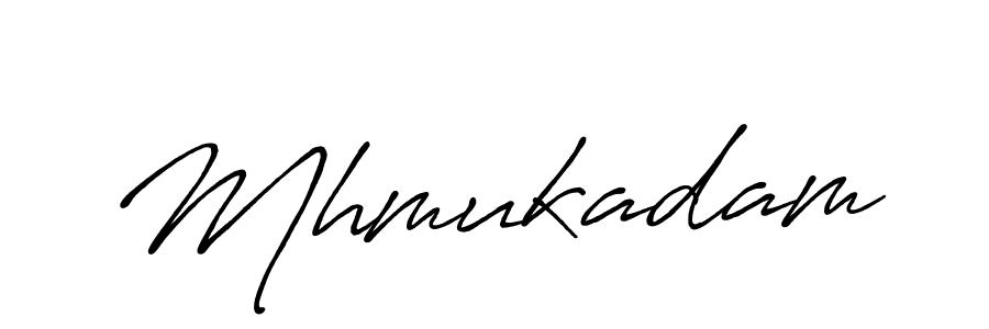 The best way (Antro_Vectra_Bolder) to make a short signature is to pick only two or three words in your name. The name Mhmukadam include a total of six letters. For converting this name. Mhmukadam signature style 7 images and pictures png