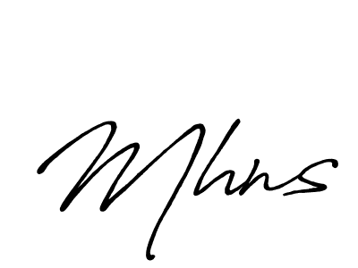 How to make Mhns name signature. Use Antro_Vectra_Bolder style for creating short signs online. This is the latest handwritten sign. Mhns signature style 7 images and pictures png