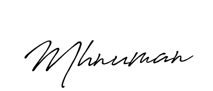 Design your own signature with our free online signature maker. With this signature software, you can create a handwritten (Antro_Vectra_Bolder) signature for name Mhnuman. Mhnuman signature style 7 images and pictures png