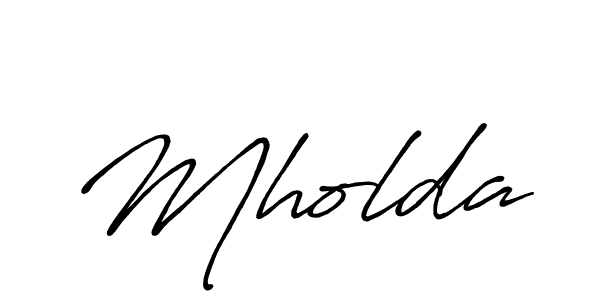 Use a signature maker to create a handwritten signature online. With this signature software, you can design (Antro_Vectra_Bolder) your own signature for name Mholda. Mholda signature style 7 images and pictures png