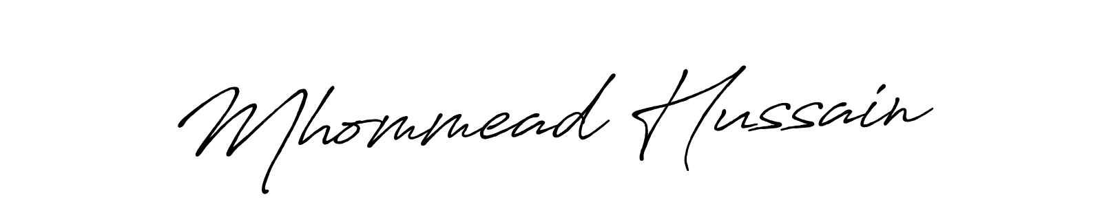 How to Draw Mhommead Hussain signature style? Antro_Vectra_Bolder is a latest design signature styles for name Mhommead Hussain. Mhommead Hussain signature style 7 images and pictures png