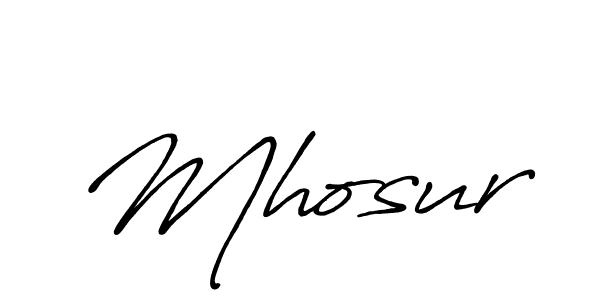 Similarly Antro_Vectra_Bolder is the best handwritten signature design. Signature creator online .You can use it as an online autograph creator for name Mhosur. Mhosur signature style 7 images and pictures png