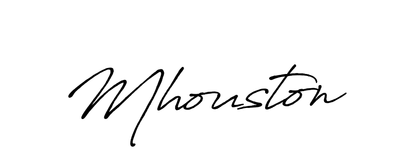 How to make Mhouston name signature. Use Antro_Vectra_Bolder style for creating short signs online. This is the latest handwritten sign. Mhouston signature style 7 images and pictures png