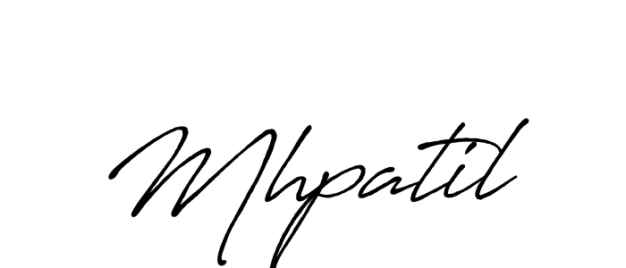 Design your own signature with our free online signature maker. With this signature software, you can create a handwritten (Antro_Vectra_Bolder) signature for name Mhpatil. Mhpatil signature style 7 images and pictures png