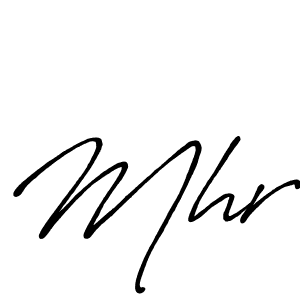 Design your own signature with our free online signature maker. With this signature software, you can create a handwritten (Antro_Vectra_Bolder) signature for name Mhr. Mhr signature style 7 images and pictures png