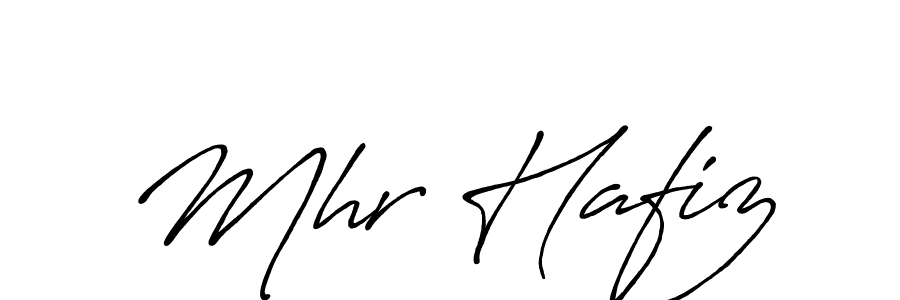 Make a beautiful signature design for name Mhr Hafiz. With this signature (Antro_Vectra_Bolder) style, you can create a handwritten signature for free. Mhr Hafiz signature style 7 images and pictures png