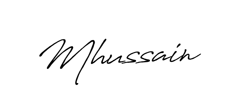 if you are searching for the best signature style for your name Mhussain. so please give up your signature search. here we have designed multiple signature styles  using Antro_Vectra_Bolder. Mhussain signature style 7 images and pictures png