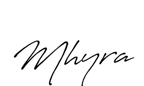 Use a signature maker to create a handwritten signature online. With this signature software, you can design (Antro_Vectra_Bolder) your own signature for name Mhyra. Mhyra signature style 7 images and pictures png