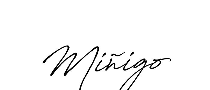 Once you've used our free online signature maker to create your best signature Antro_Vectra_Bolder style, it's time to enjoy all of the benefits that Miñigo name signing documents. Miñigo signature style 7 images and pictures png