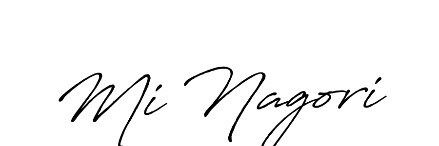 Make a beautiful signature design for name Mi Nagori. Use this online signature maker to create a handwritten signature for free. Mi Nagori signature style 7 images and pictures png