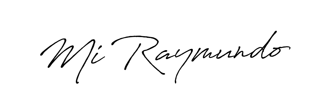 Also we have Mi Raymundo name is the best signature style. Create professional handwritten signature collection using Antro_Vectra_Bolder autograph style. Mi Raymundo signature style 7 images and pictures png