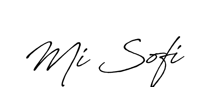 Also we have Mi Sofi name is the best signature style. Create professional handwritten signature collection using Antro_Vectra_Bolder autograph style. Mi Sofi signature style 7 images and pictures png