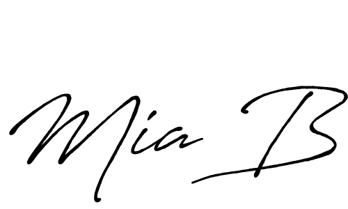 Also we have Mia B name is the best signature style. Create professional handwritten signature collection using Antro_Vectra_Bolder autograph style. Mia B signature style 7 images and pictures png