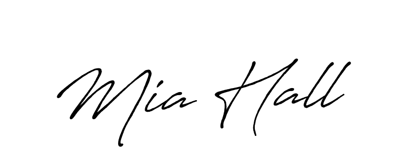 if you are searching for the best signature style for your name Mia Hall. so please give up your signature search. here we have designed multiple signature styles  using Antro_Vectra_Bolder. Mia Hall signature style 7 images and pictures png