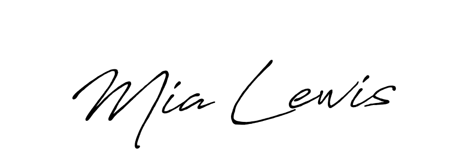 You should practise on your own different ways (Antro_Vectra_Bolder) to write your name (Mia Lewis) in signature. don't let someone else do it for you. Mia Lewis signature style 7 images and pictures png