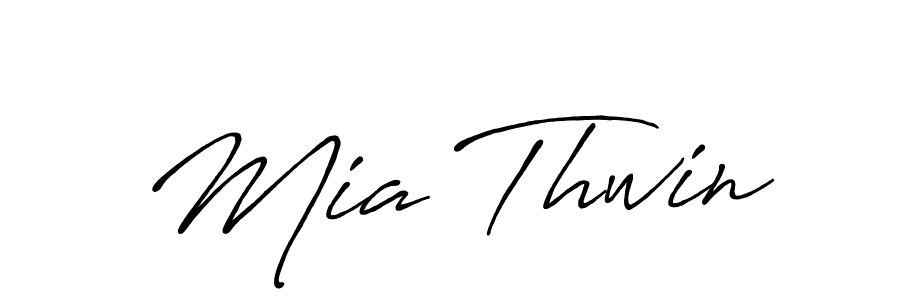Mia Thwin stylish signature style. Best Handwritten Sign (Antro_Vectra_Bolder) for my name. Handwritten Signature Collection Ideas for my name Mia Thwin. Mia Thwin signature style 7 images and pictures png
