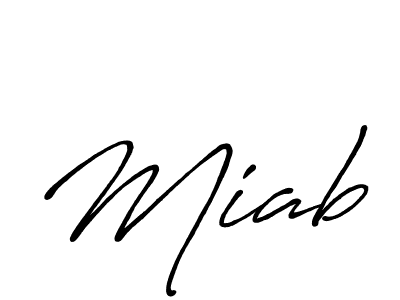 It looks lik you need a new signature style for name Miab. Design unique handwritten (Antro_Vectra_Bolder) signature with our free signature maker in just a few clicks. Miab signature style 7 images and pictures png