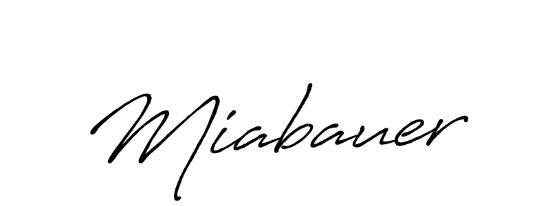 Make a beautiful signature design for name Miabauer. With this signature (Antro_Vectra_Bolder) style, you can create a handwritten signature for free. Miabauer signature style 7 images and pictures png