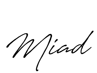 Make a beautiful signature design for name Miad. With this signature (Antro_Vectra_Bolder) style, you can create a handwritten signature for free. Miad signature style 7 images and pictures png