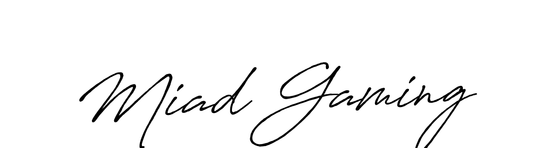 How to make Miad Gaming name signature. Use Antro_Vectra_Bolder style for creating short signs online. This is the latest handwritten sign. Miad Gaming signature style 7 images and pictures png