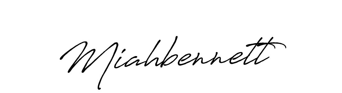 Design your own signature with our free online signature maker. With this signature software, you can create a handwritten (Antro_Vectra_Bolder) signature for name Miahbennett. Miahbennett signature style 7 images and pictures png