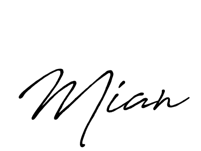 Make a beautiful signature design for name Mian. With this signature (Antro_Vectra_Bolder) style, you can create a handwritten signature for free. Mian signature style 7 images and pictures png