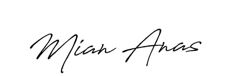 Make a beautiful signature design for name Mian Anas. Use this online signature maker to create a handwritten signature for free. Mian Anas signature style 7 images and pictures png