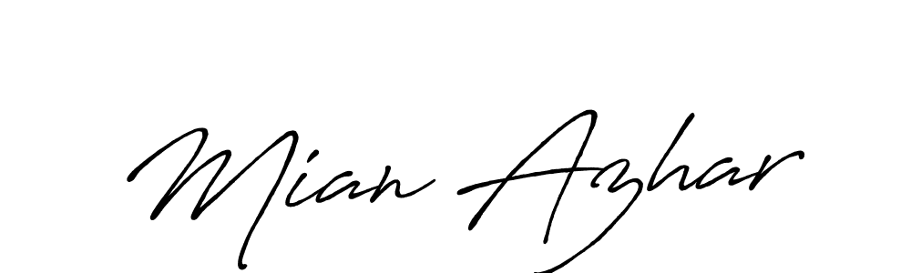 Once you've used our free online signature maker to create your best signature Antro_Vectra_Bolder style, it's time to enjoy all of the benefits that Mian Azhar name signing documents. Mian Azhar signature style 7 images and pictures png