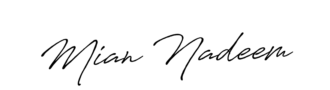 You can use this online signature creator to create a handwritten signature for the name Mian Nadeem. This is the best online autograph maker. Mian Nadeem signature style 7 images and pictures png